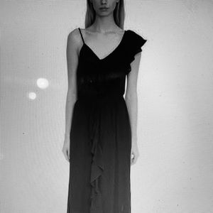 Mes Demoiselles Paris Silk Chiffon Hunter Green